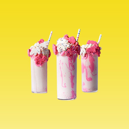 ice cream shakes mixed